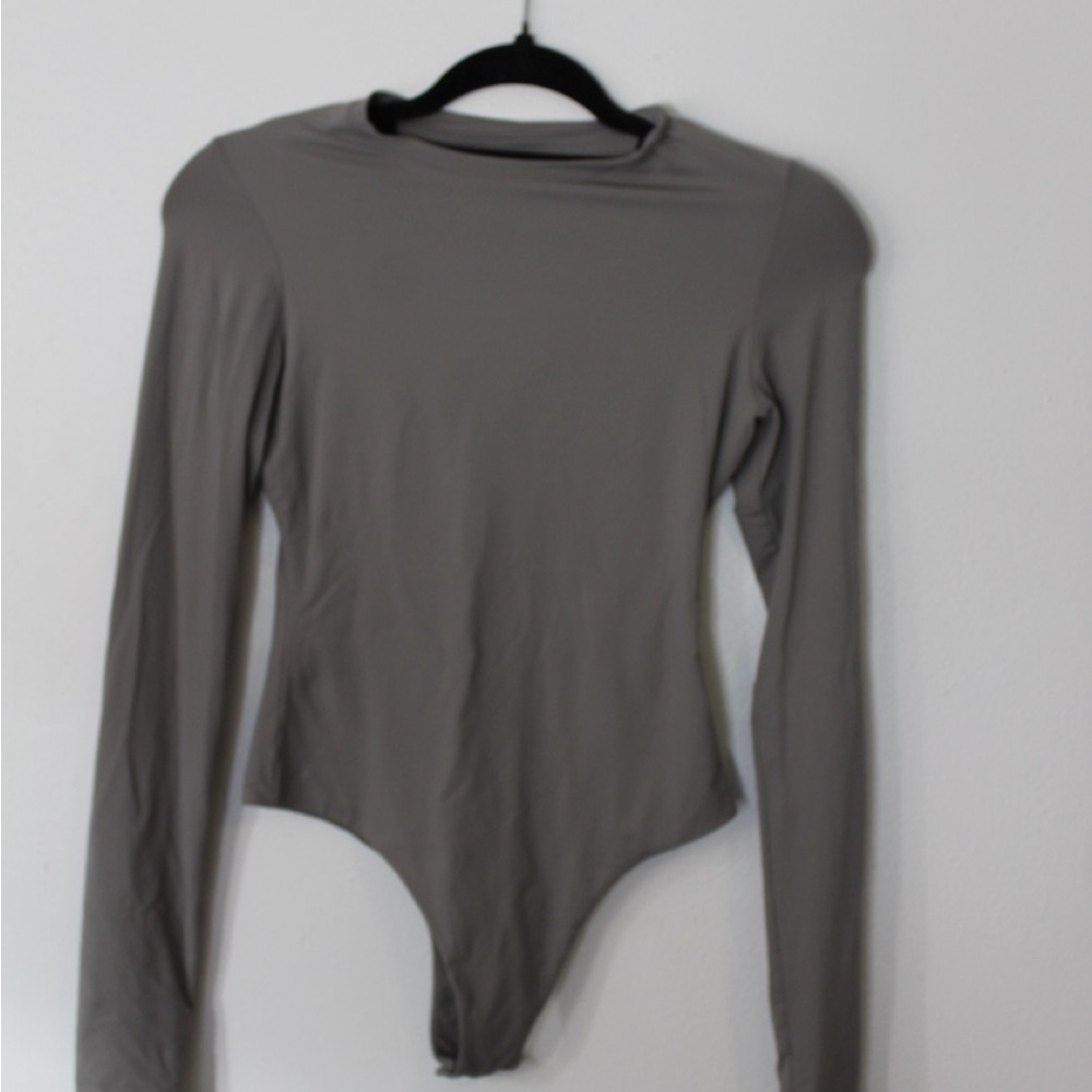 Amazon Gray Long Sleeve Bodysuit